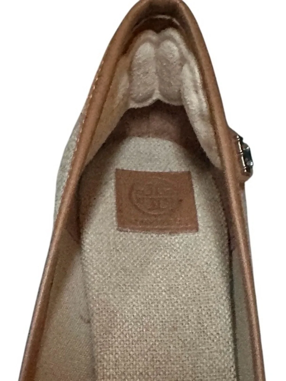 Tory Burch Tan Royal Majorca Wedge Peep Toe Espadrille Size 8 In EUC.